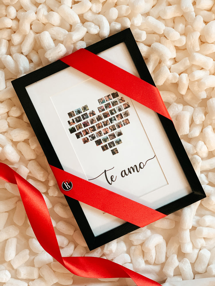 Cuadro corazón con frase